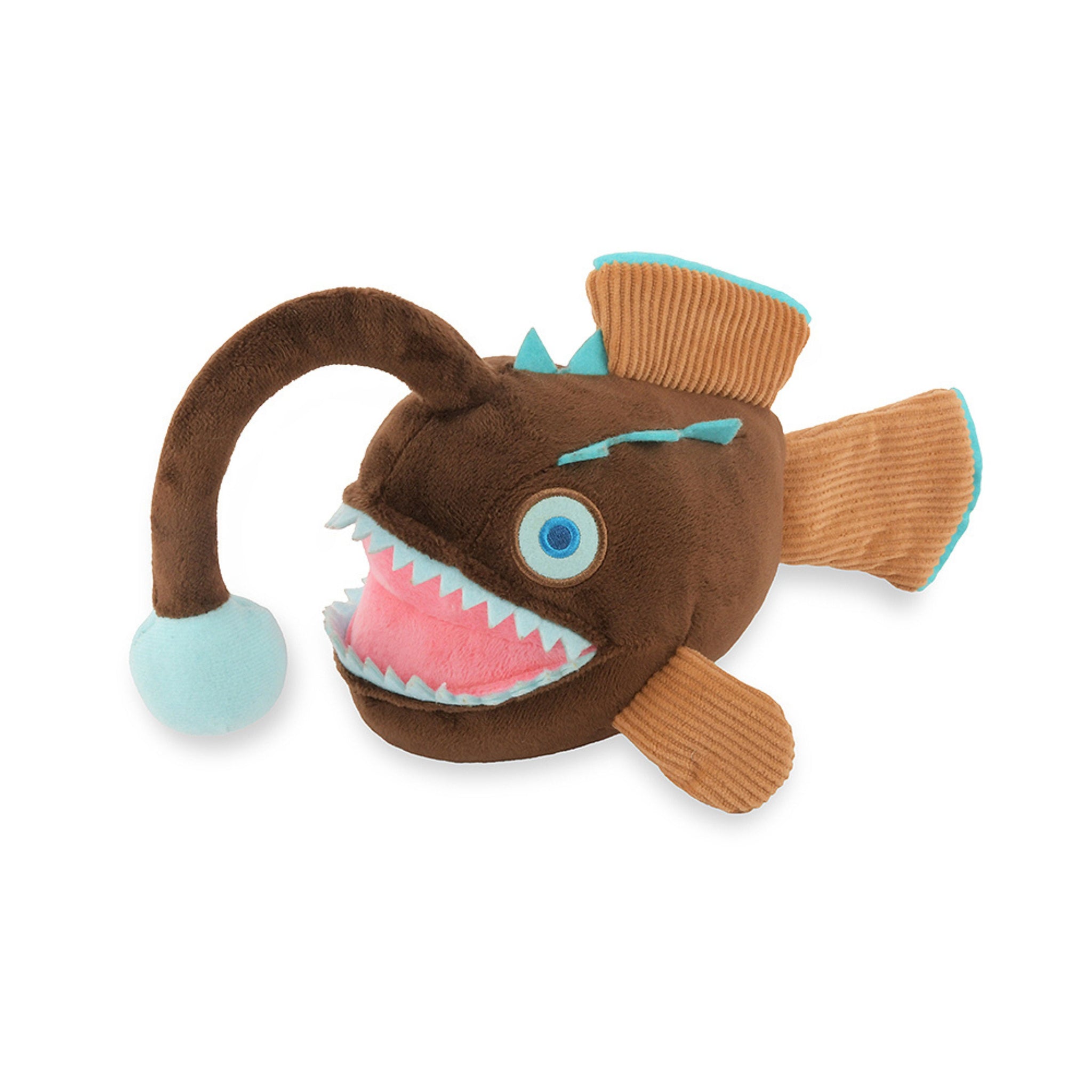 PLAY Deep Sea Monster Angler Fish Plush Dog Toy Ocean Buddies