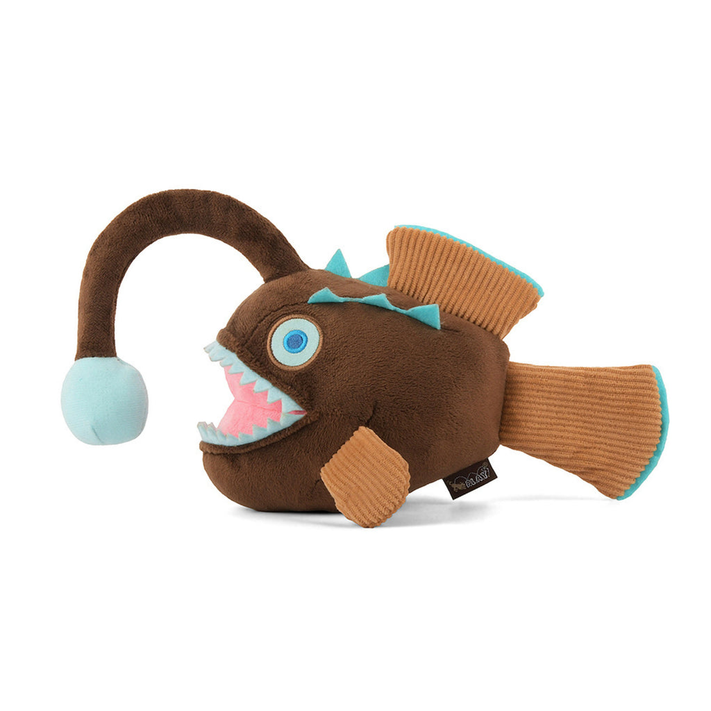 PLAY Deep Sea Monster Angler Fish Plush Dog Toy Ocean Buddies